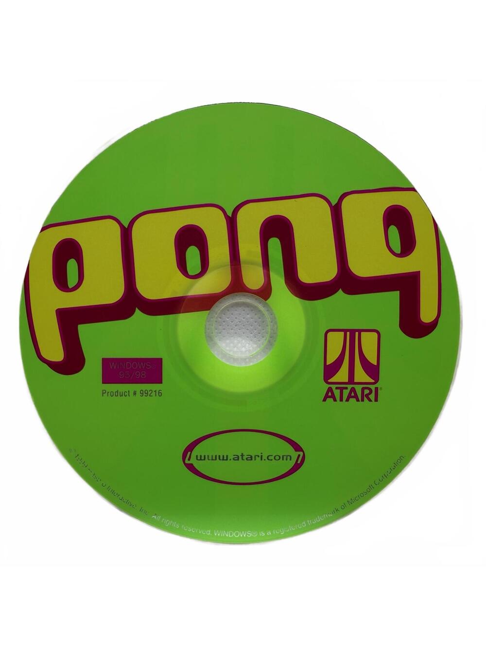 Pong The Next Level (1999) Atari - PC CD-ROM Video Game ** Disc Only **